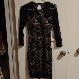 Lace Open Back Dress